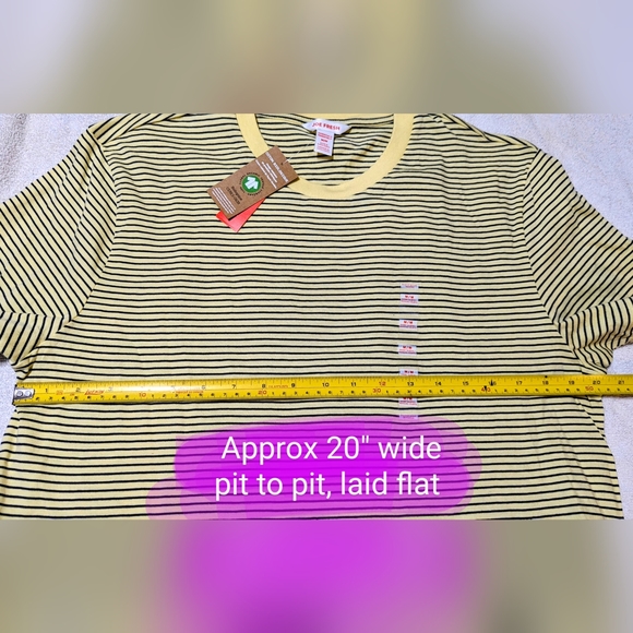 Joe Fresh men's med BNWT yellow with black stripes T shirt - Picture 5 of 9